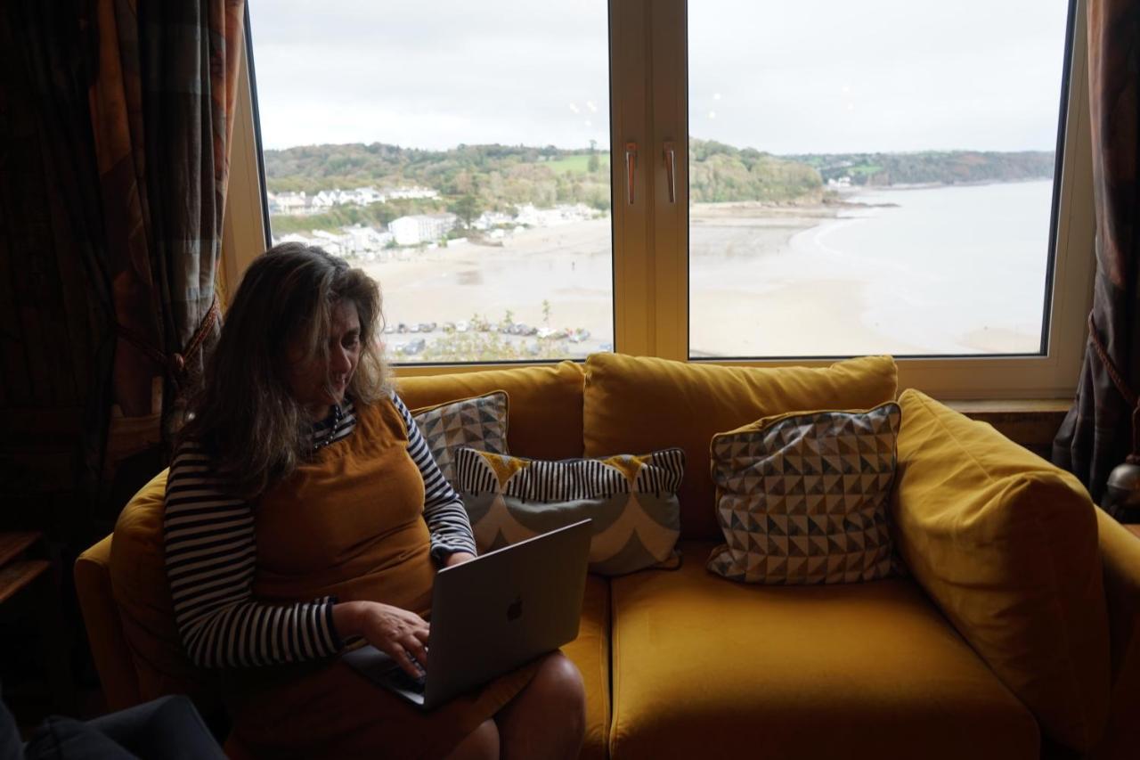 Beach House With Sea Views Over Saundersfoot Bay Exterior photo